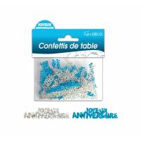 CONFETTIS DE TABLE J.A BLEU/ARGENT