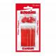 Lot de 10 bougies pailletées rouge