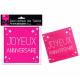 Serviette anniversaire 3 plis fuchsia