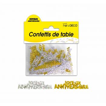 CONFETTIS DE TABLE J.A OR/ARGENT