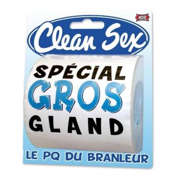 PAPIER TOILETTE CLEAN SEX HOMME