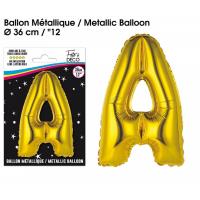 BALLON ALU OR LETTRE A