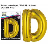 BALLON ALU OR LETTRE D