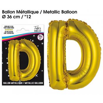 BALLON ALU OR LETTRE D