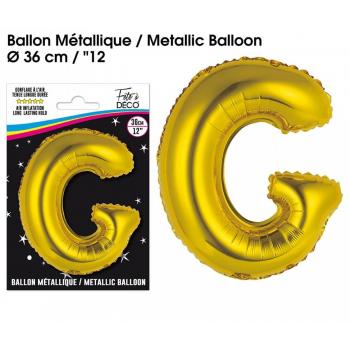 BALLON ALU OR LETTRE G