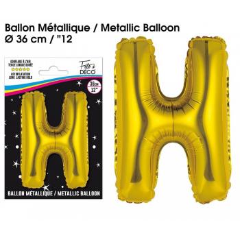 BALLON ALU OR LETTRE H