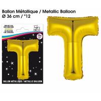 BALLON ALU OR LETTRE T