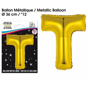 BALLON ALU OR LETTRE T