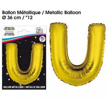 BALLON ALU OR LETTRE U