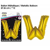 BALLON ALU OR LETTRE W