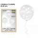 BALLONS CONFETTIS X6 BLANC