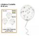 BALLONS CONFETTIS X6 ARGENT