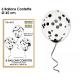 BALLONS CONFETTIS X6 NOIR