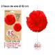 FLEURS DE SOIE TOUS AGES X2 ROUGE