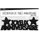 LETTRE JOYEUX ANNIVERSAIRE NOIR DECO DE TABLE