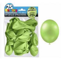 BALLON METAL VERT ANIS X25