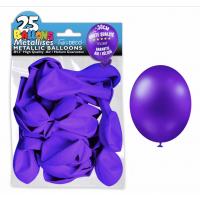 BALLON METAL VIOLET FONCE X25