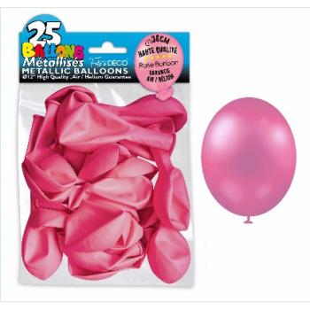 BALLON METAL ROSE X25