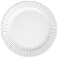 Assiette carton ø 15 cm blanc  x100