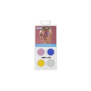 KIT MAQUILLAGE FEERIQUE BLEU (4fards, 1 pinceau, 1éponge, 1livret)