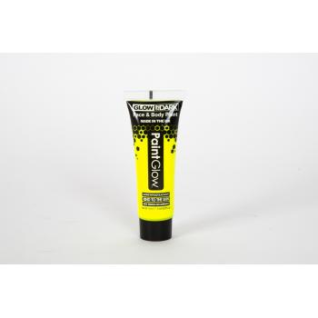 Maquillage phospho 10ml jaune tube body paint