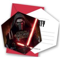 CARTE INVITATION STAR WARS II+ ENV. X 6