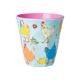 TASSE EN MÉLAMINE RICE - IMPRIMÉ POULES - MEDIUM