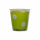 GOBELET CRISTAL POIS VERT X10