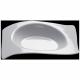 MINI ASSIETTE VAGUE 8 CM BLANCHE X50