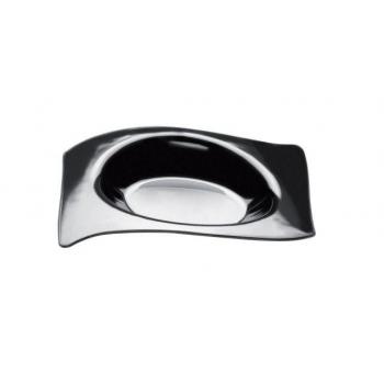 MINI ASSIETTE VAGUE 8 CM NOIRE  X50