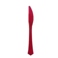 COUTEAU PLASTIQUE 19 CM ROUGE X12