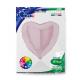 BALLON ALU COEUR ROSE PASTEL 18"46CM