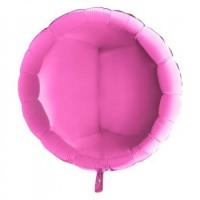 BALLON ALU ROND FUSCHIA 19" 46CM