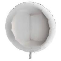 BALLON ALU ROND ARGENT 19" 46CM