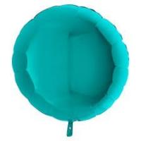 BALLON ALU ROND TURQUOISE VERT TIFFANY 19" 46CM