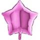 BALLON ALU ETOILE FUSCHIA 19" 46CM