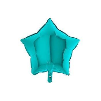 BALLON ALU ETOILE TURQUOISE 19"46CM