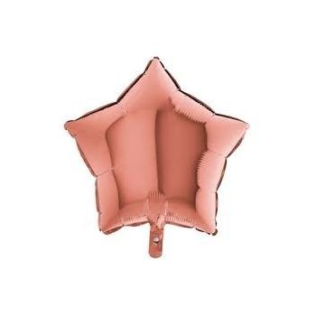 BALLON ALU ETOILE ROSE GOLD 19"46CM