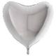 BALLON ALU COEUR SILVER 36"91CM