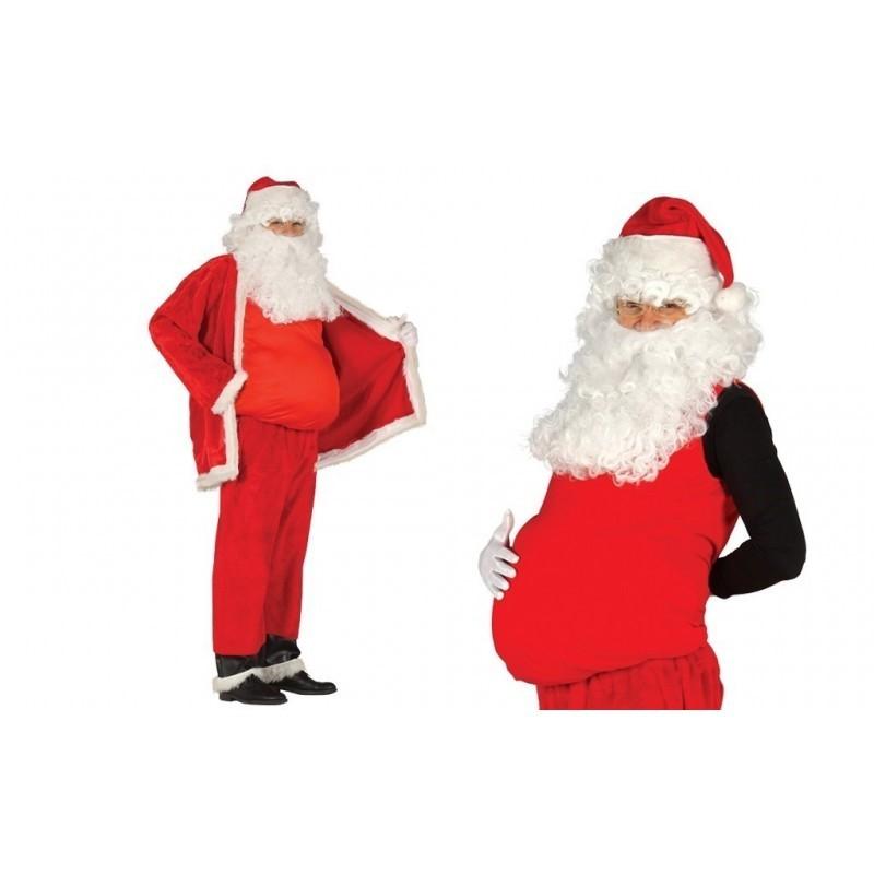 Ventre De Père Noël Réglable - Costume De Grossesse Humoristique Pour Fêtes & Halloween