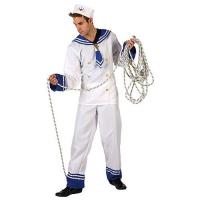 COSTUME MARIN HOMME BLANC TAILLE M-L 3PCS