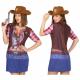 TEE SHIRT 3D COWGIRL TAILLE M-L