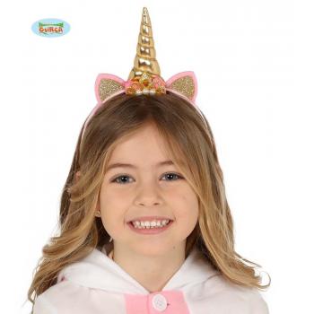 DIADEME LICORNE ENFANT OR