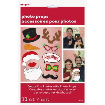 KIT PHOTOBOOTH NOËL 10 PIECES