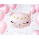 BALLON ALU TETE DE CHAT ROSE CLAIR 48X36CM