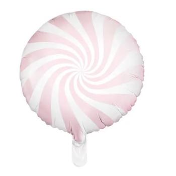 BALLON ALU ROND CANDY ROSE PASTEL 35CM