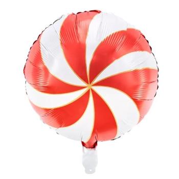 BALLON ALU ROND CANDY ROUGE 35CM