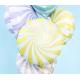 BALLON ALU ROND CANDY JAUNE PASTEL 35CM