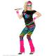 COSTUME DES ANNEES 80 T.XS (tshirt/guêtres/legging/bandeau/2 bracelet