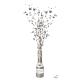 BOUTEILLE CANON A CONFETTIS PAPIER ARGENT 16CM